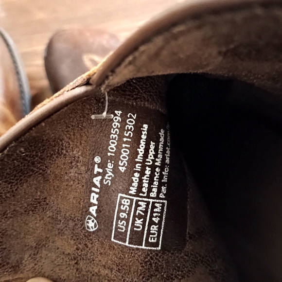 Ariat Brown Western Heeled Boots - Picture 7 of 8